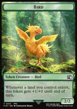 Bird Token (G 2/2) // Wizard Token (B 0/1) (V.3)