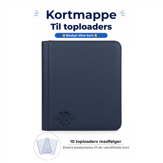 💎 Toploadermappe (96 kort) + 10 toploaders