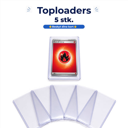 🛡️ Toploaders – ekstra beskyttelse (5 stk.)
